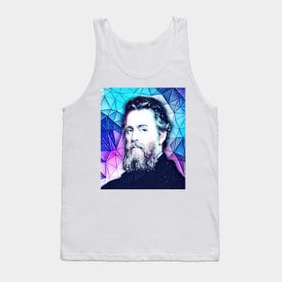 Herman Melville Snowy Portrait | Herman Melville Artwork 5 Tank Top